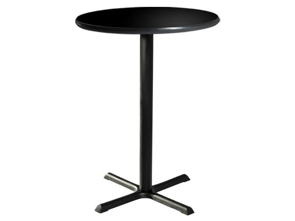 CEBT-036 | 36" Round Bar Table w/ Black Top and Standard Black Base
 -- Trade Show Furniture Rental